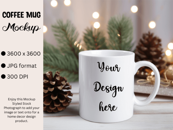 Download White Mug Product Mockup Photo Christmas - Product mockup Collection