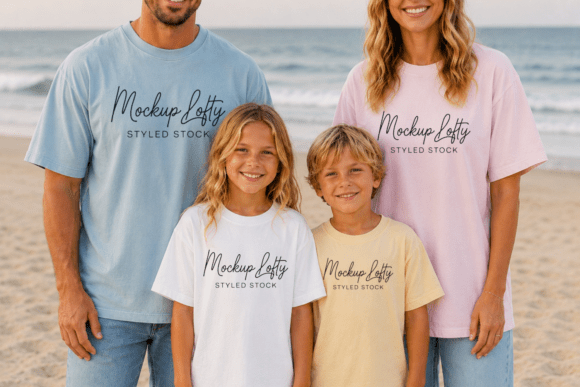 Download C1717 Summer Family Group Mockup 49 - Premium Bundle
