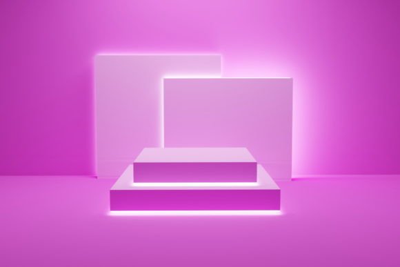 Download Geometric Pink Podium - Product Mockup - Product mockup Collection