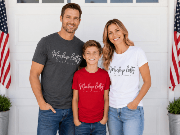Download BC3001 4th of July Family Group Mockup - Premium Resources