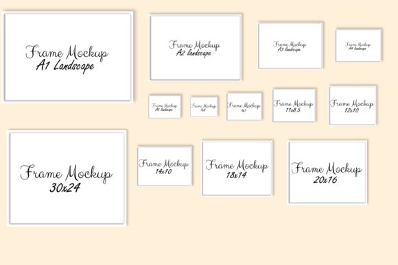 Download Horizontal Frame Mockup Bundle. - Horizontal frame mockup Collection