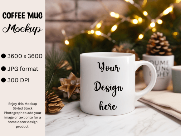 Download White Mug Product Mockup Photo Christmas - Product mockup Collection