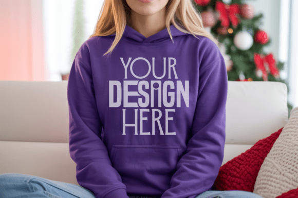 Download Gildan 18500 Purple Sweatshirt Christmas - Premium Resources