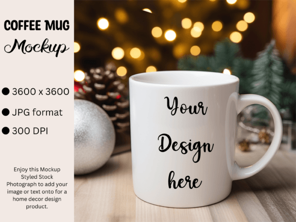Download White Mug Product Mockup Photo Christmas - Product mockup Collection