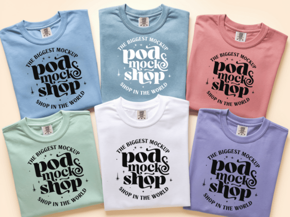 Download Comfort Colors 1717 Group Mockup - Premium Resources